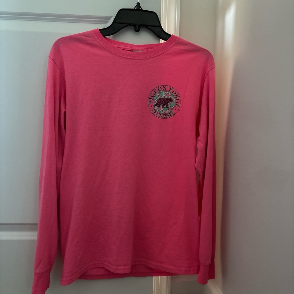 Fruit of the Loom Pink Long Sleeve Tee